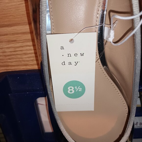 NEW A New Day™ Women's Joy Ballet Pumps Silver - Picture 10 of 12